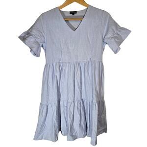 Nursing Queen Light Blue Midi Dress